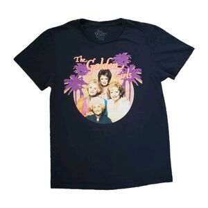 The Golden Girls Palms Graphic T-shirt Black Unisex Size Small